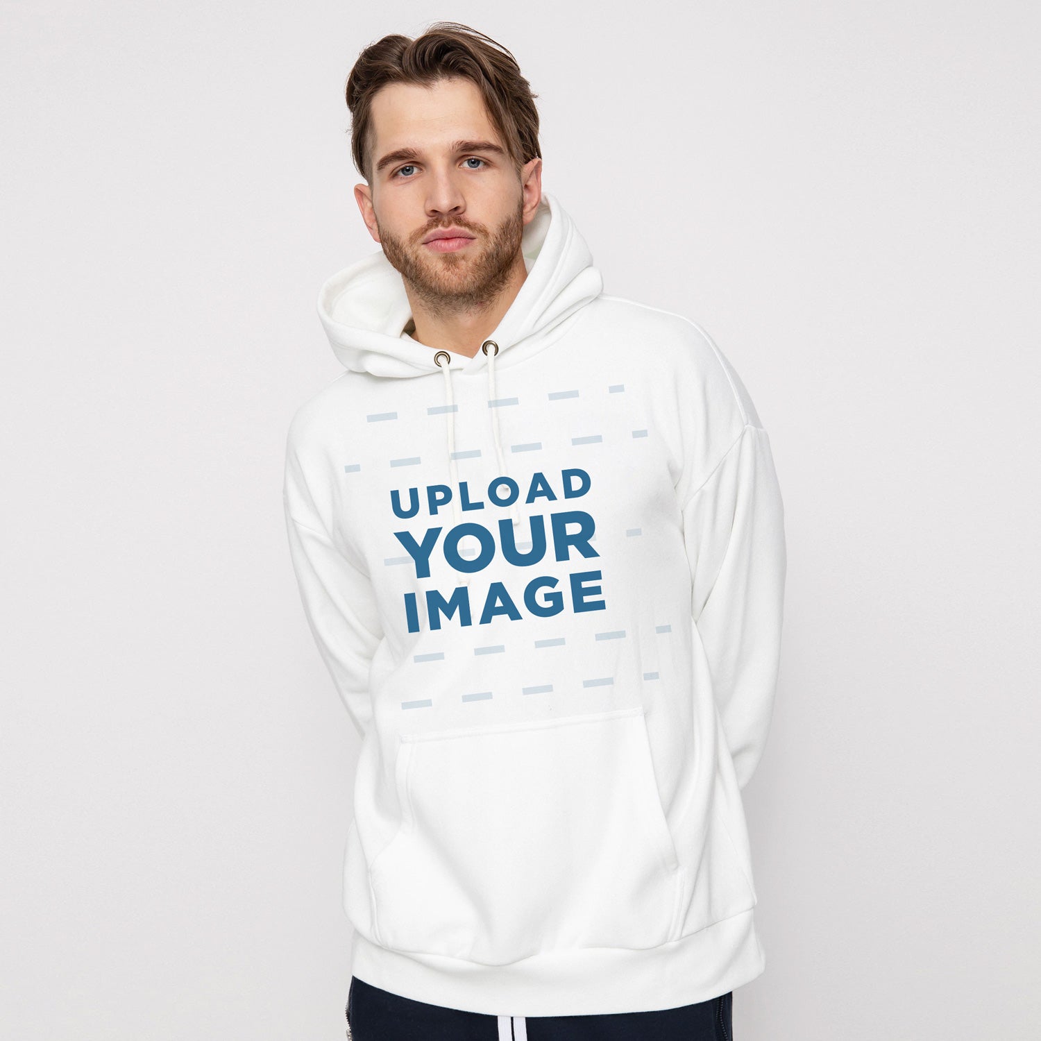 Custom Design Hoodie for Men | White